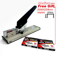 Heavy Duty Medium Size Stepler With Free 2000x23/8 Steples Office Stationary