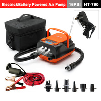 Electric &amp; Battery Powered  HT-790 High Pressure SUP Electric Air Pump 12V DC Paddle Board 16/20PSI Auto-Off