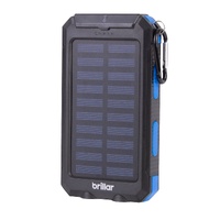 Brillar Ultra Power 3 In 1 4000mAh Solar Powerbank, Torch &amp; Compass
