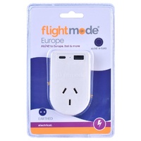 Flightmode Outbound AU/NZ to EUROPE/BALI Travel Adaptor with USB Type C &amp; A