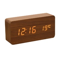 Sound Control Digital Alarm Clock &amp; Thermometer