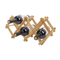 Bamboo Foldable Wine Bottle Holder