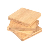 Bamboo Unique Drink Coasters Set of 4