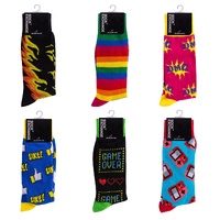 6 Pairs Fashion Novelty Funny Socks one Size 5-13 Men Socks Women Socks #3