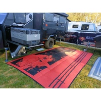 Country Orange 4m x 2.4m recycled poly mat