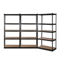 Giantz 3x1.8M Garage Shelving Warehouse Rack Pallet Racking Storage Shelve Black